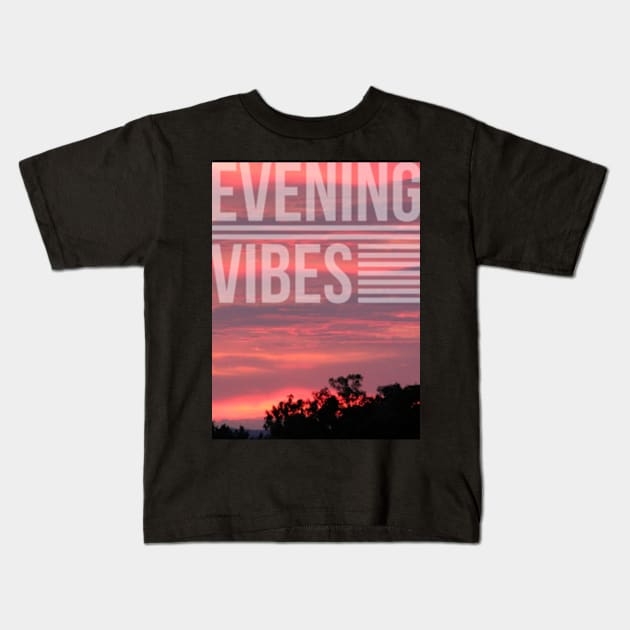 Evening Vibes Kids T-Shirt by GeeTee